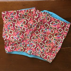 REI hiking shorts size 12/14 flower print UPF 30+